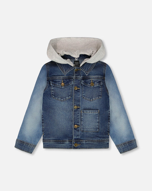 Deux par Deux B.O.Y.S. Denim Jacket Navy Blue US 6 2