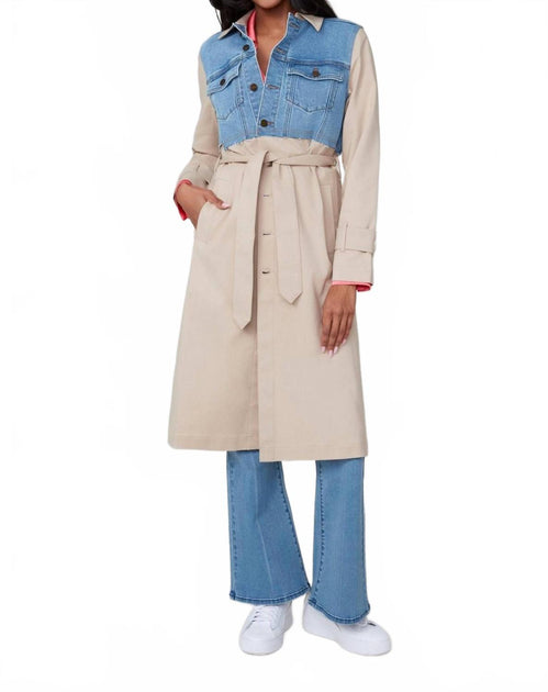 Renuar Gewebter Trenchcoat Beige Medium 2