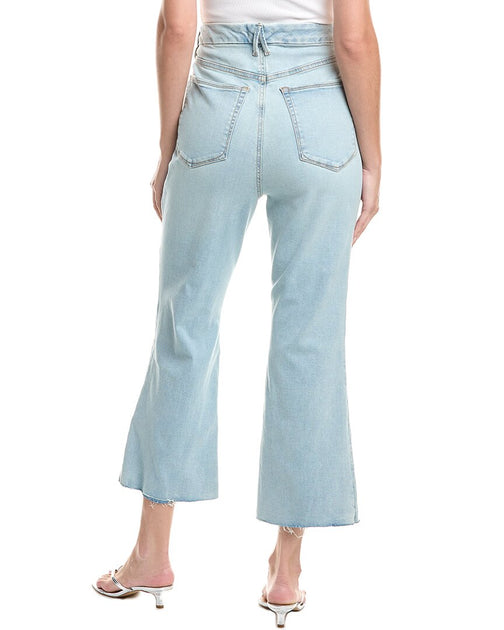 Good American Good Legs Cropped Mini Bootcut Indigo Jean Blue US 22 3