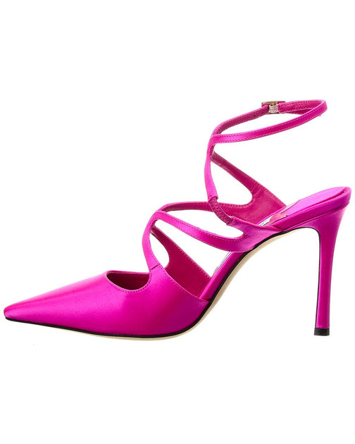 Jimmy Choo Azia 95 Satin Pump Pink EU 36 4