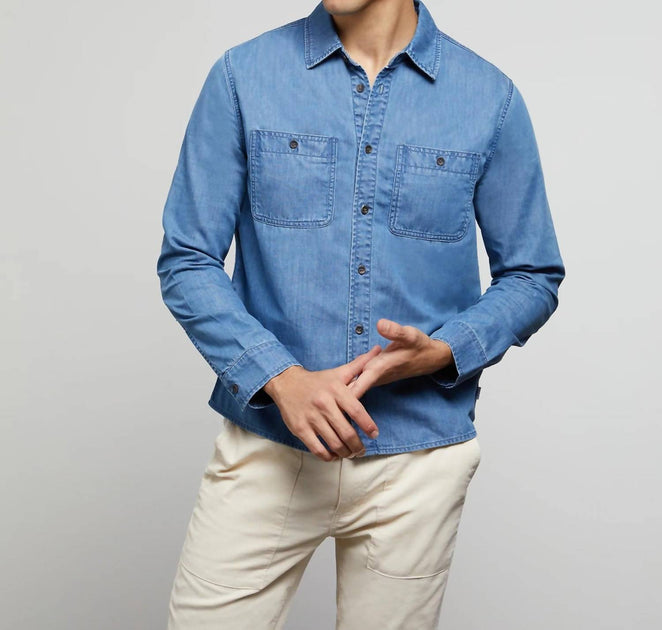 Onia Denim Shirt Blue XLarge 3