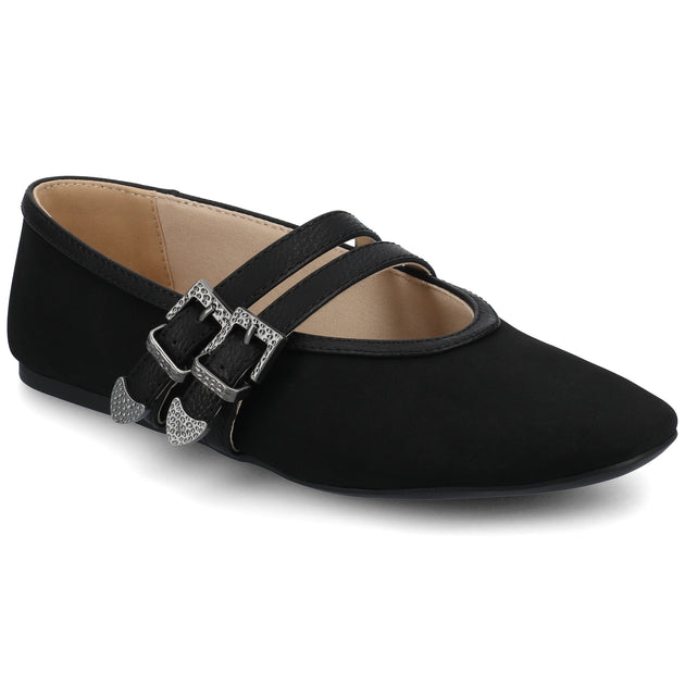 Journee Collection Florene Mary Jane Flats Multi US 6.5 2