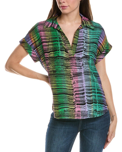 Go Silk Go Polo Silk Shirt Green XSmall 2
