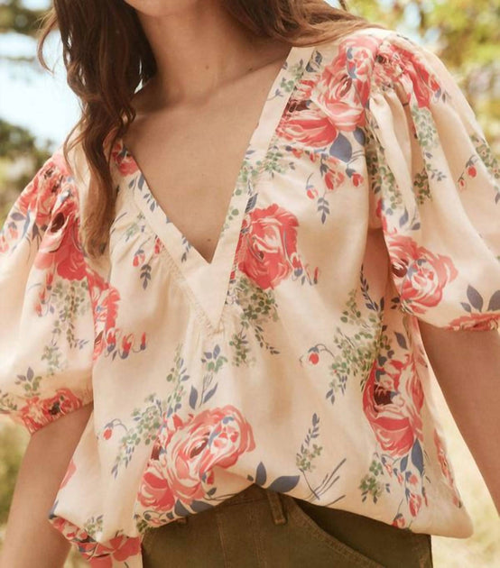 THE GREAT Bungalow Top Beige Medium 4