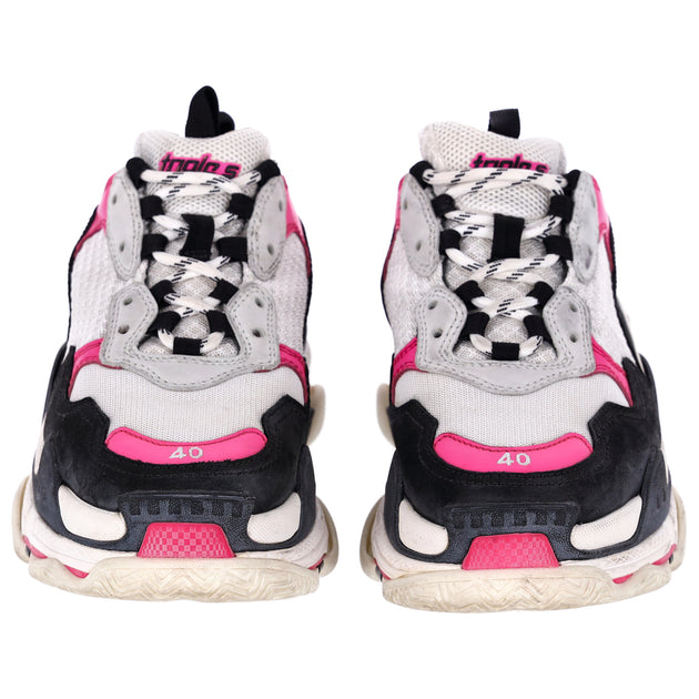 Balenciaga triple s white and pink best sale