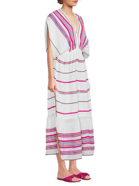 LEMLEM Leila Plunge Midi Dress Multi Medium 3