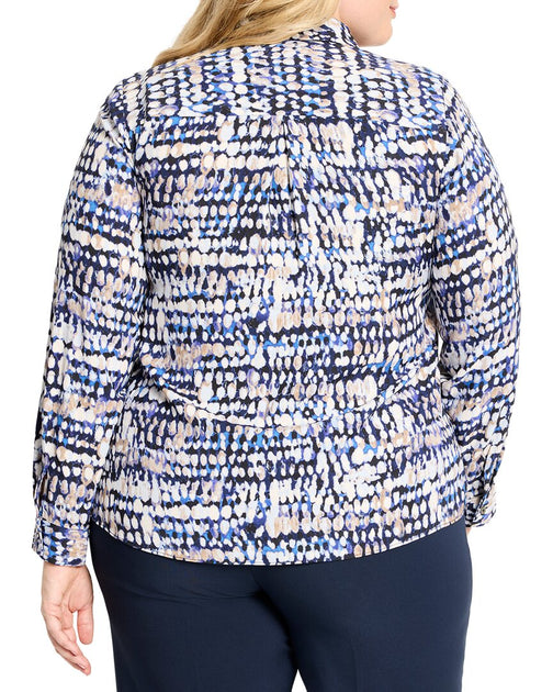 Nic + Zoe Harvest Dot Top Blue XXXLarge 3