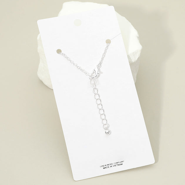 FASHNZFAB Enamel Flower Charm Anklet Blue 4