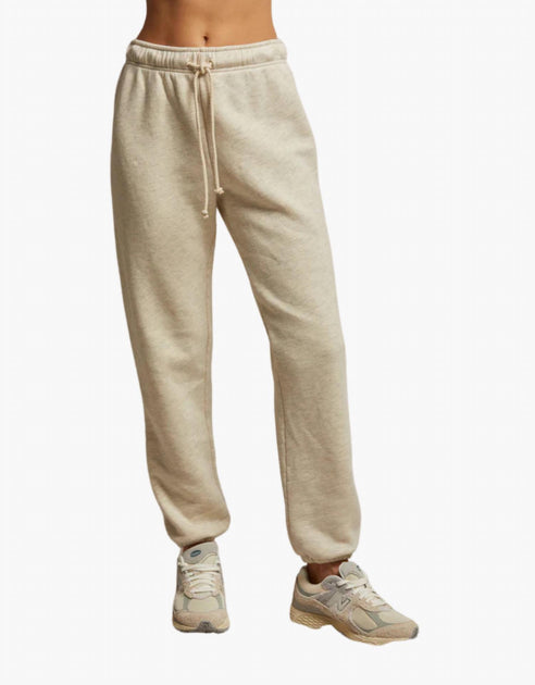PERFECTWHITETEE Michelle Cotton Fleece Jogger Hafer Large 2