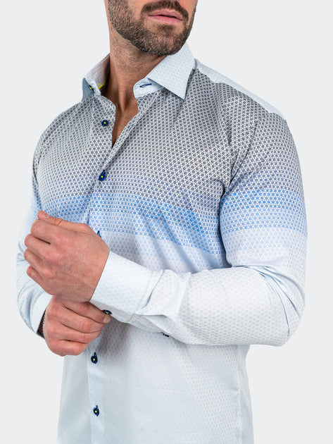 Maceoo Fibonacci Dress Shirt Blue Medium 3