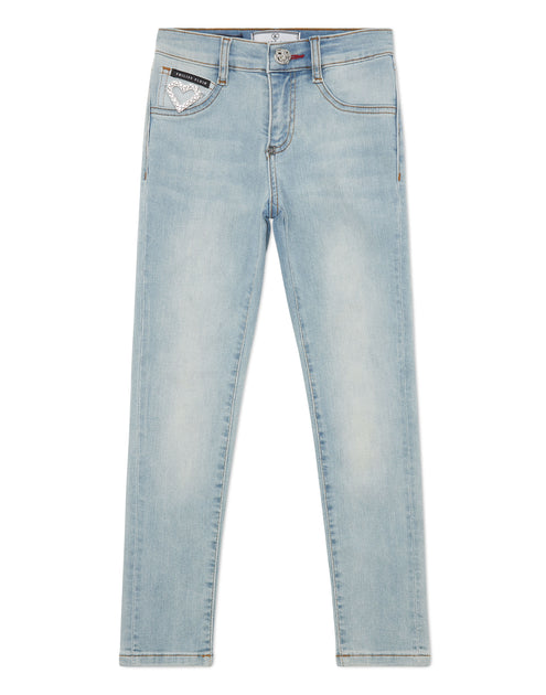 Philipp Plein Heart Denim Jeggings Multi 6 Years 2