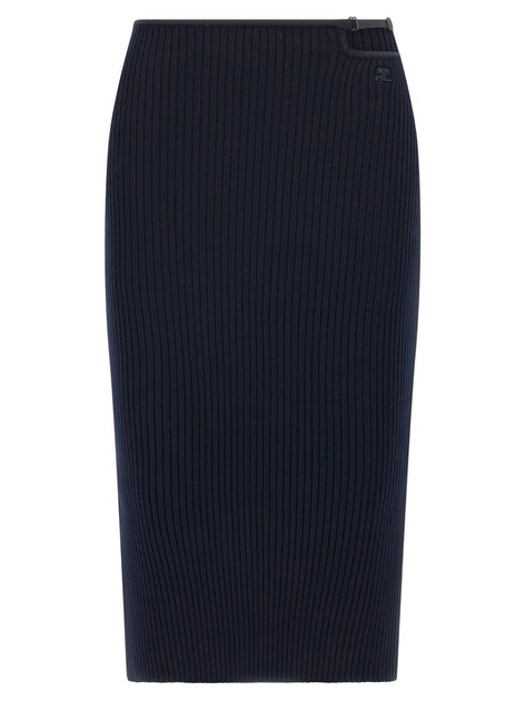 スカート COURREGES 'Loop Rib knit' skirt Blue Courrèges 'Loop Rib Knit' Skirt | ShopSimon
