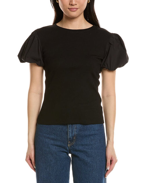 Truth Puff Sleeve Top Schwarz XSmall 2