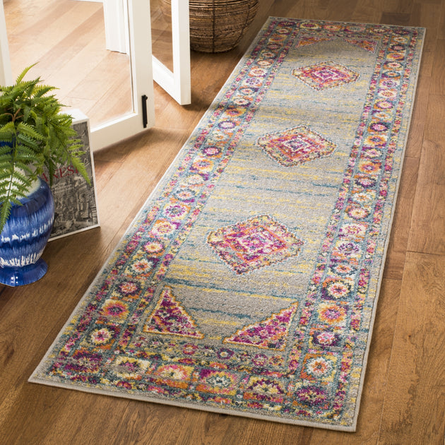 Safavieh MAD133 Area Rug Light Grey/Fuchsia 3