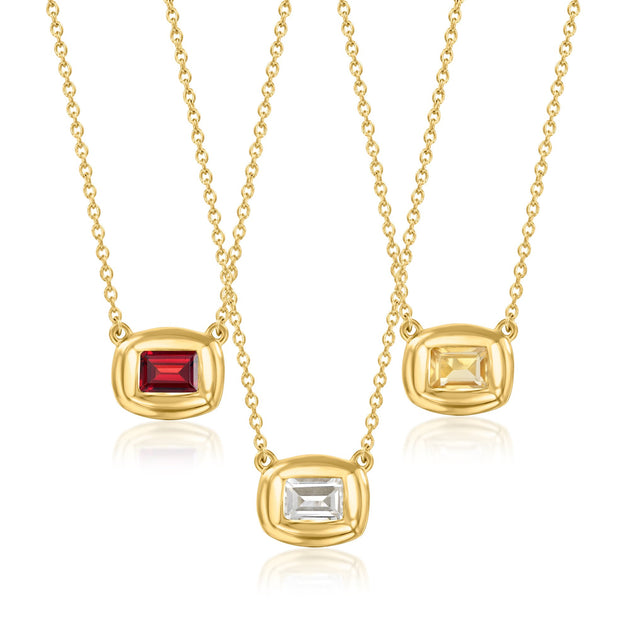 Ross-Simons Birthstone Necklace Red 10
