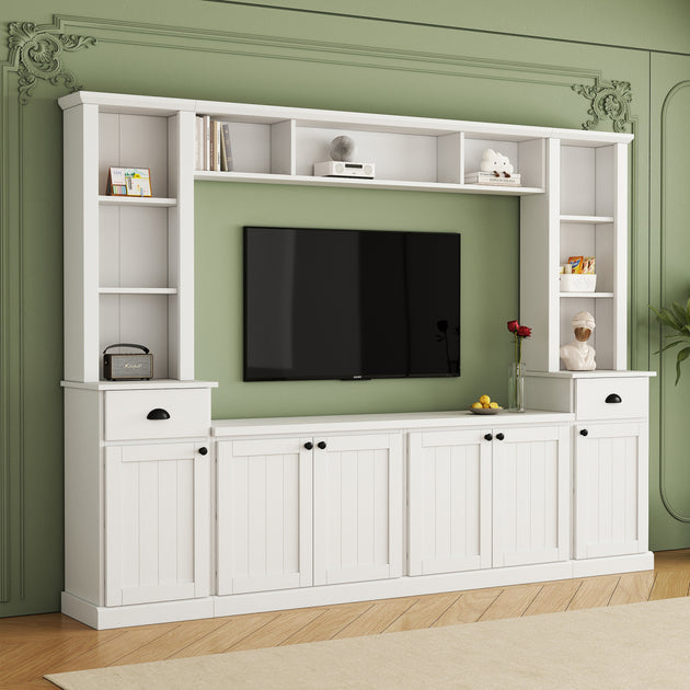 Streamdale Minimalist Entertainment Wall Unit Set 2