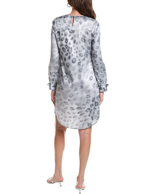 St. John Printed Dress Grey US 4 3