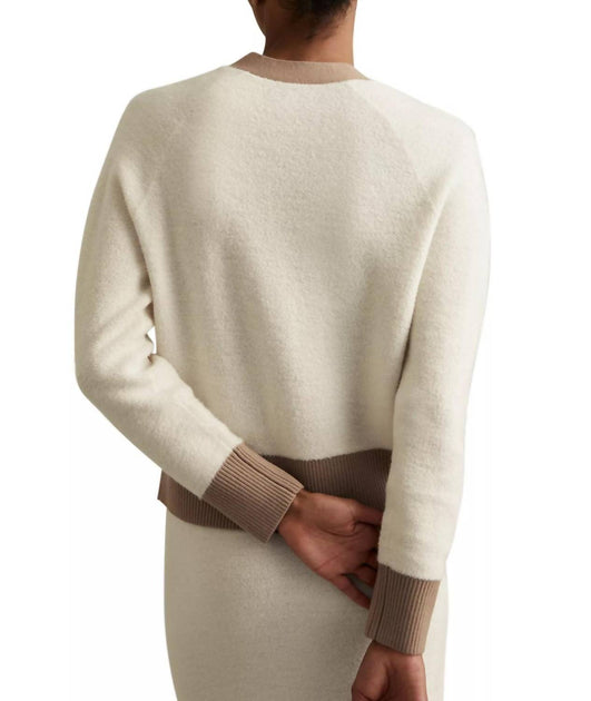 Reiss Brie Cardigan Beige Large 3
