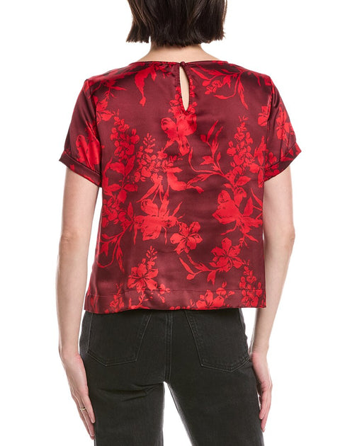Vince Camuto Bedrucktes Hemd Rot Medium 3