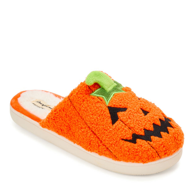 Dearfoams Halloween Scuff Slipper Orange Medium 3