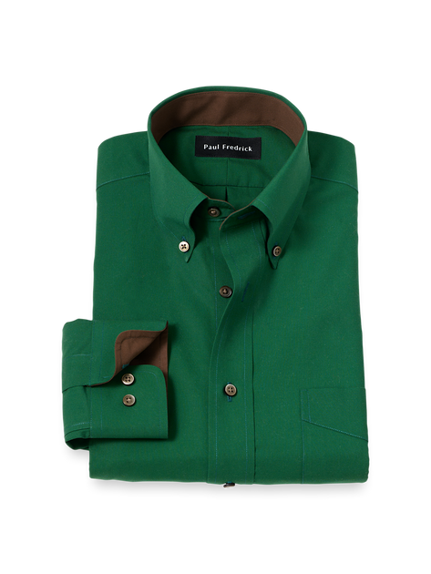 Paul Fredrick Slim Fit Hemd Grün US 16.5 2