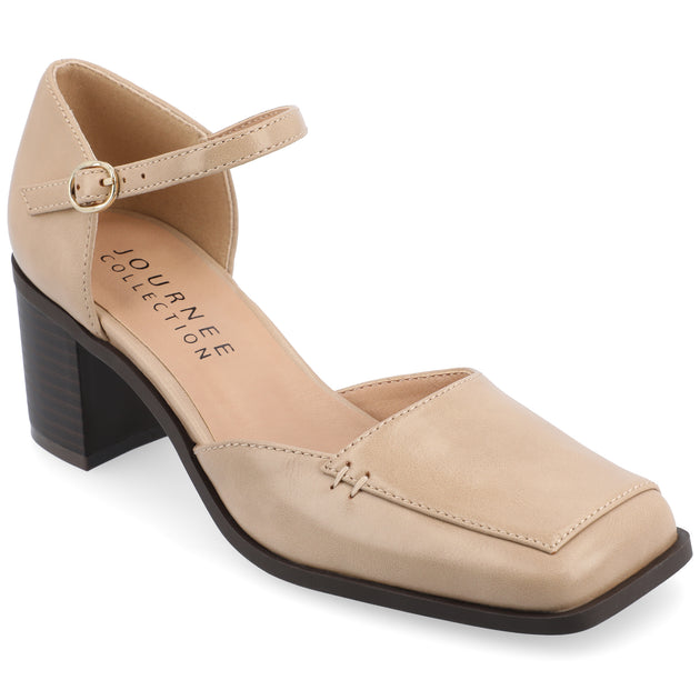 Journee Collection Evangeline Pumps Beige US 12 2