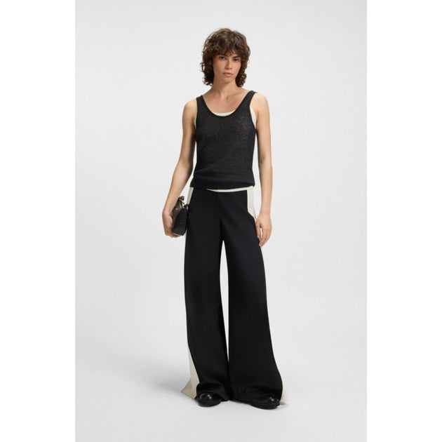 Boss Knitted Vest Top Black Small 3