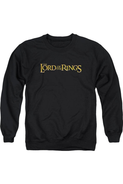 Gildan Herr Der Ringe Logo Crewneck Sweatshirt Schwarz Medium 2