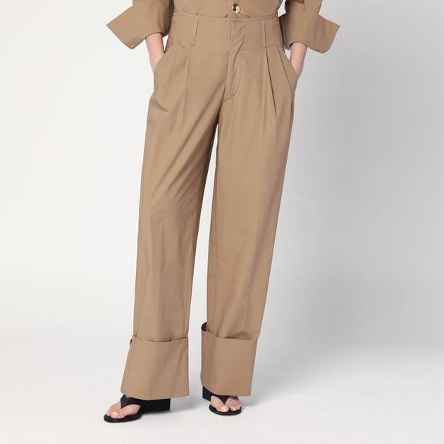 ボトムスその他 DARKPARK Camel-coloured cuffed trousers DARKPARK Camel-coloured cuffed trousers | TheDoubleF