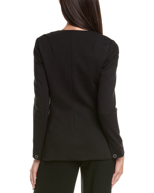 rag & bone Roslyn Ponte Blazer Black US 6 3