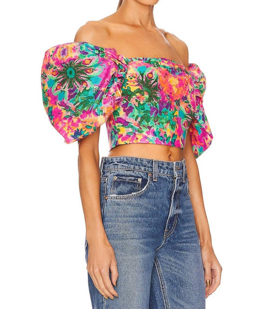ELLIATT Rae Smoked Top Purple Multi Medium 4