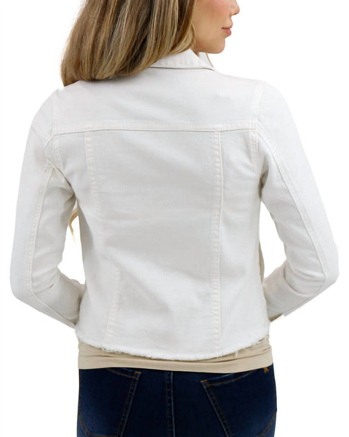Grace and Lace Denim Jacket White XL 3