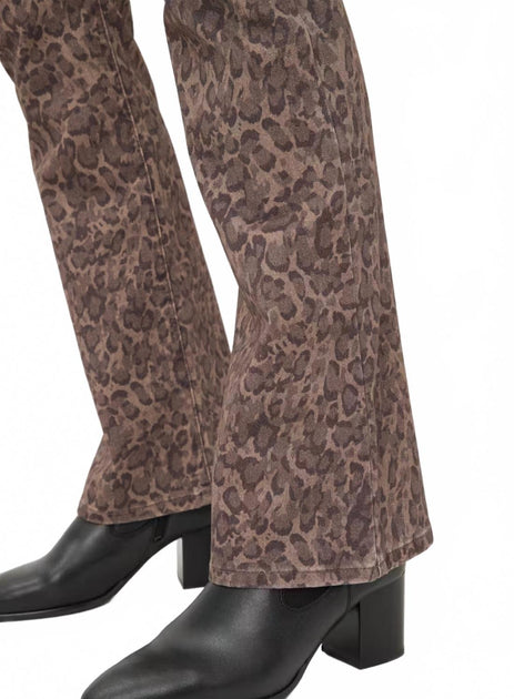 Brax Shakira Leo Print Pant Brown US 10 4