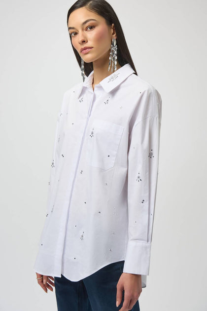 Joseph Ribkoff Boxy Blouse White Large 4