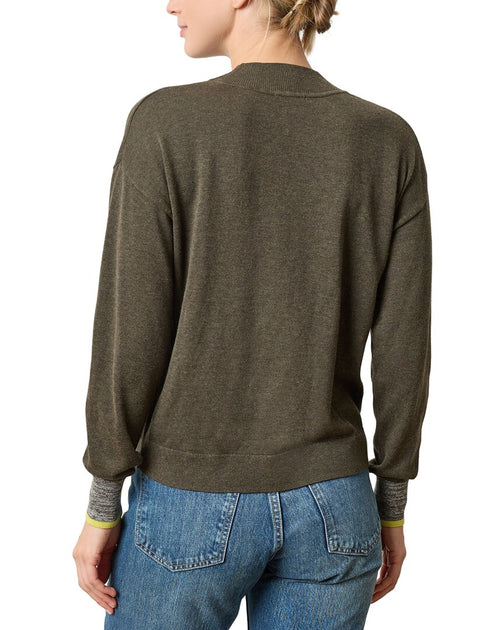 Lilla P V-Ausschnitt Pullover Sweater Grün XS 3