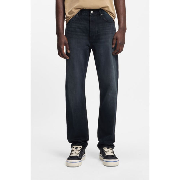 Hugo Boss Dunkelblaue Regular-Fit Jeans 4
