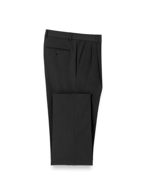Paul Fredrick Comfort Stretch Travel Pleated Pants Black 36 2