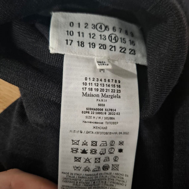 Maison Margiela Loose Thread Turtleneck Sweater Grey Medium 4