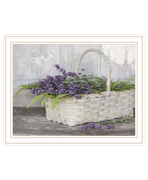 Hivvago My Lavender White Framed Print Wall Art 3