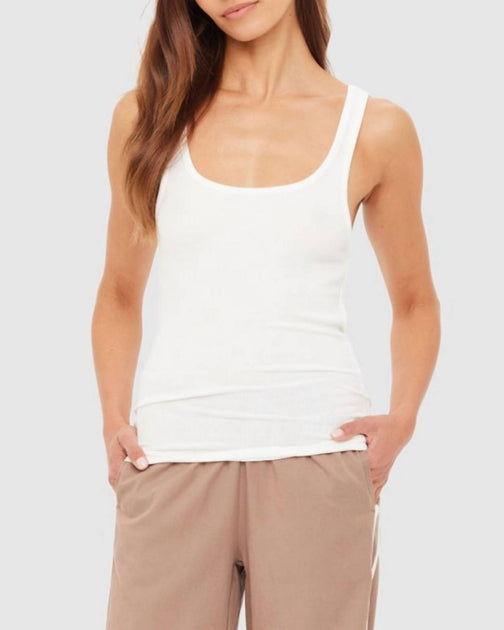 THE UPSIDE Alyssa Racerback Tank Top White XSmall 2