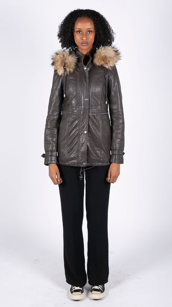 TruClothing Removable Hood Parka Coat Grey Medium 3