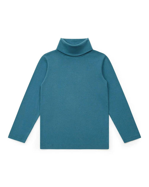 Bonton Kid's Turtleneck Sweatshirt Blue US 8 3