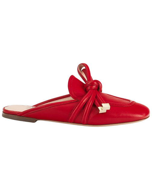 AGL Ribbon Red Leather Mule EU 40 2
