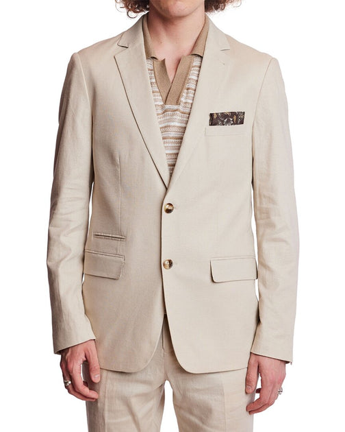Paisley & Gray Dover Linen-Blend Jacket Beige US 44 Regular 2