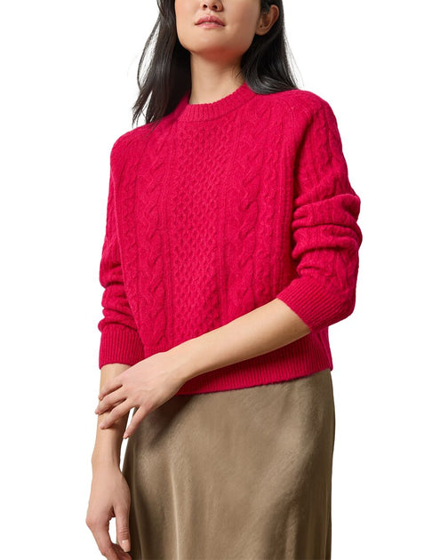 Lilla P Mixed Stitch Pullover Pink XS 2