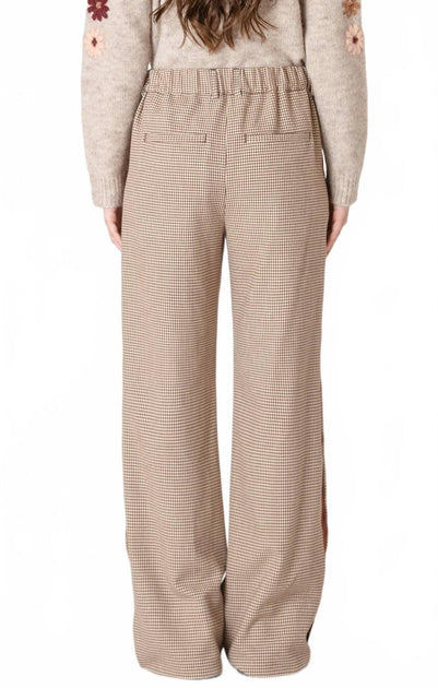 Dex Houndstooth Stripe Pant Beige XLarge 3