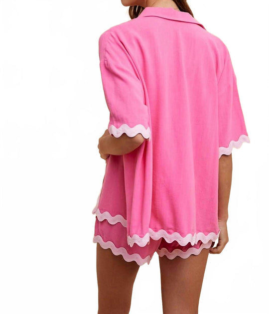 AnnieWear Annie Ric Rac Set Pink Small 3