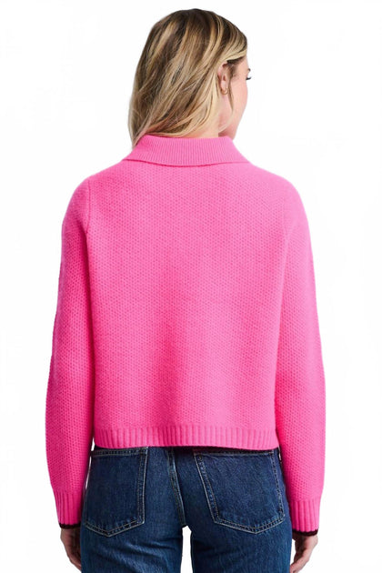 Lisa Todd Honeycomb Textured Cardigan Pink XS 3