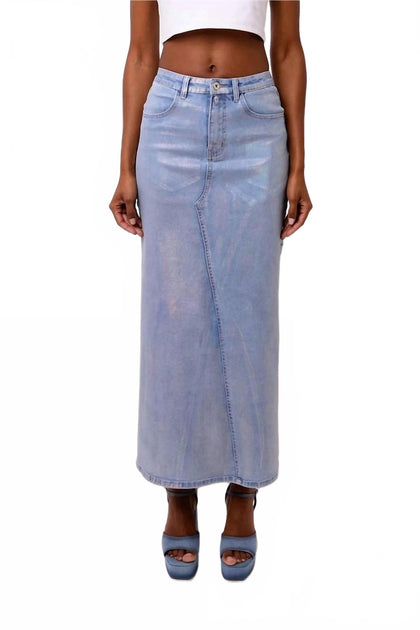 AMYLYNN Mimi Maxi Skirt Light Blue Small 2