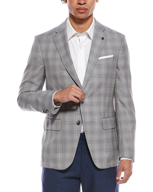 Hugo Boss Hutson Wool Blazer Silver US 40 Regular 4